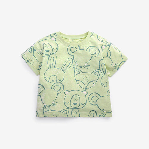 Baby Color block Design Short Sleeve Summer Shirt