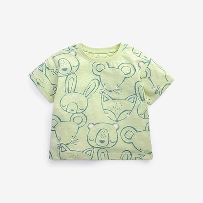 Baby Color block Design Short Sleeve Summer Shirt