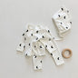 Baby Girls Moon Print Stylish Top Combo Long Pants In Sets