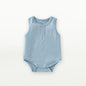 Baby Unisex Solid Color Sleeveless Summer Onesies