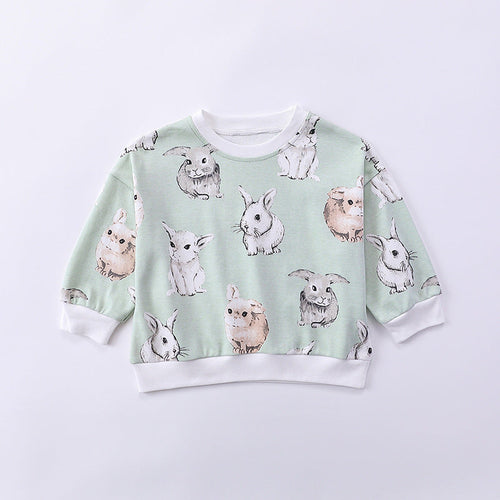 Print Pattern Hoodie & Pants Sets Outfits