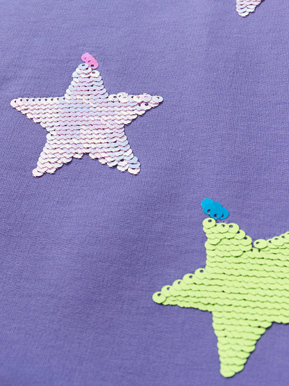 Girls’ Clothing Summer Collection – Sequin Star Children’s T-Shirt