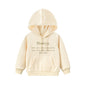 Baby Girl Embroidered Pattern Solid Color Fleece Hooded Sweatshirt