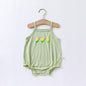 Baby Flower Embroidered Pattern Sling Onesies