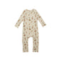 Baby Floral Print Pattern Long Sleeve Soft Cotton Jumpsuit