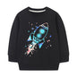 Baby Boy Cartoon Pattern Long Sleeve Western Style Terry Hoodie