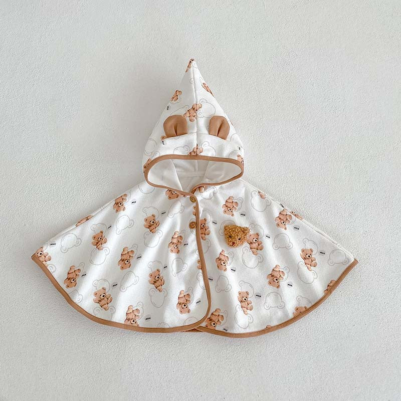 Bear Pattern 0-2 Years Outfits Shawls