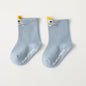 Baby Cartoon Print Pattern Striped Design Mid Tube Cotton Socks