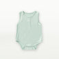 Baby Unisex Solid Color Sleeveless Summer Onesies
