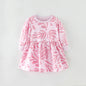 Baby Girl Various Style Crewneck Long Sleeves Dress