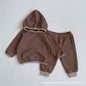 Autumn Waffle Knitted Fabric 2 Pieces Sets