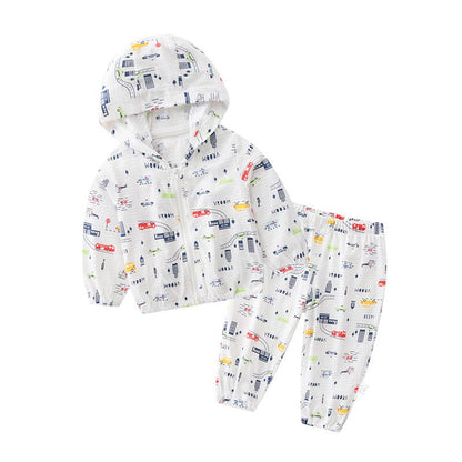 Baby Animal & Fruit & Flower Pattern Sunshade Breathable Coat With