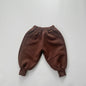 Baby Solid Color New Winter Kindergarden Thickened Pants