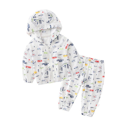 Baby Animal & Fruit & Flower Pattern Sunshade Breathable Coat With