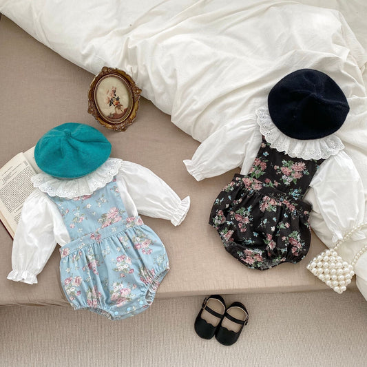Fashion Blouse With Ditsy Flower Dress Clothing Sets