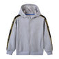 Baby Boy Slogan Printed Tape Patched Pattern Solor Color Casual Coat