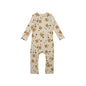 Baby Floral Print Pattern Long Sleeve Soft Cotton Jumpsuit