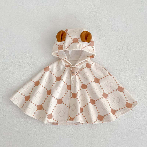 Bear Pattern 0-2 Years Outfits Shawls