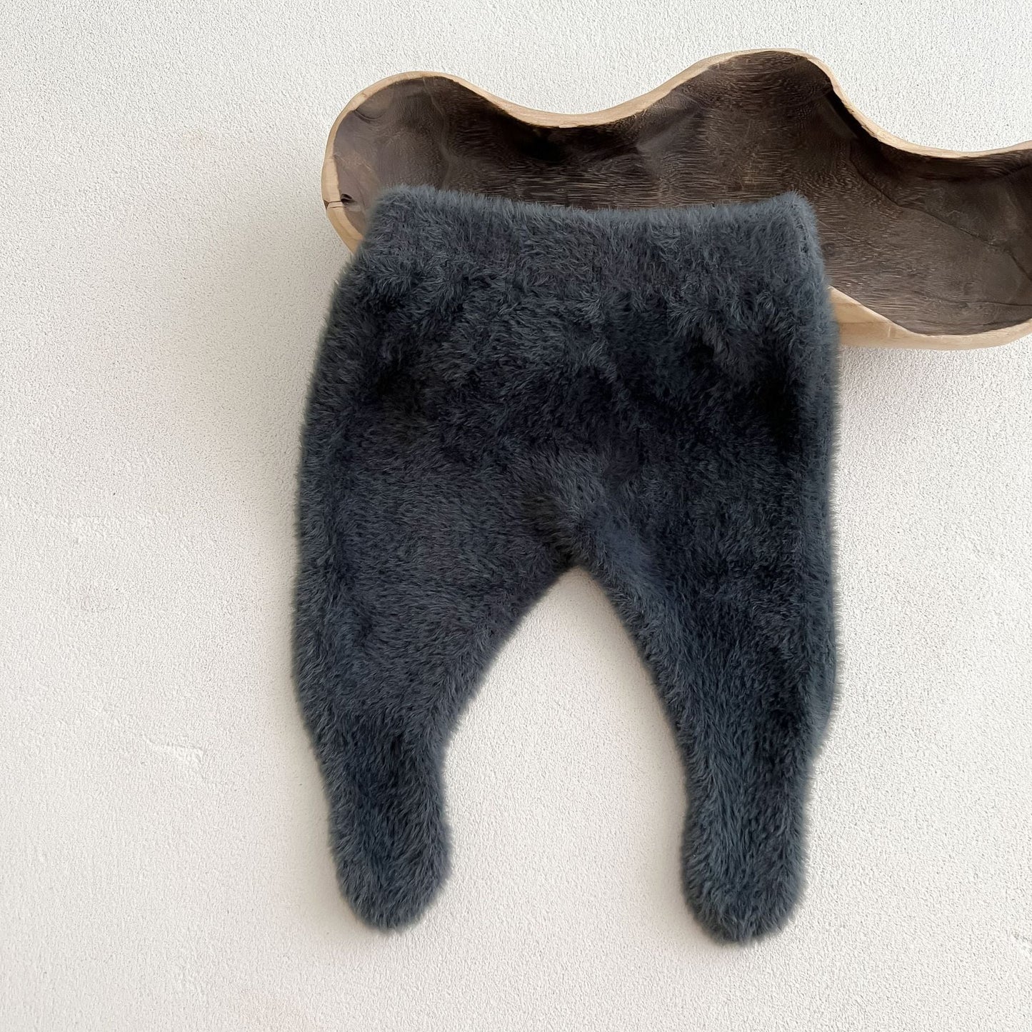 Baby Boy And Girl Solid Color Faux Mink Fleece Warm Outing Socks