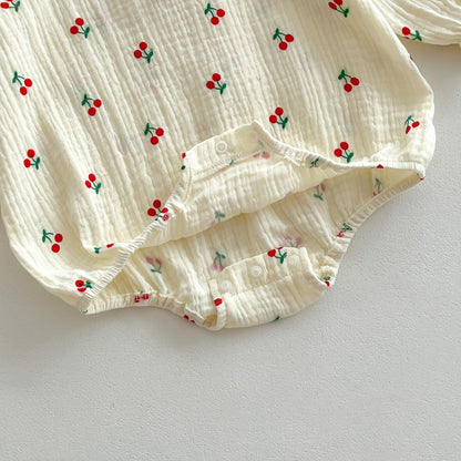 Ditsy Flower Pattern Doll Neck Onesies