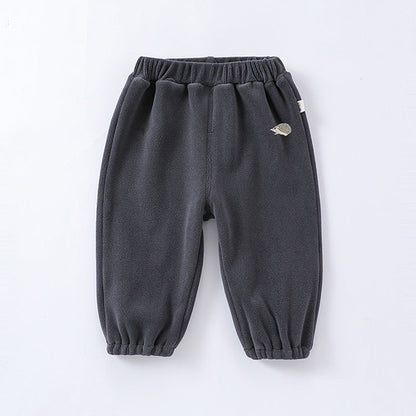 Infant Baby Kids Boys And Girls 4-Colors Orlon Fleece Winter Pants
