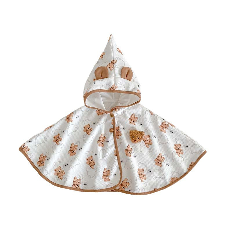 Bear Pattern 0-2 Years Outfits Shawls