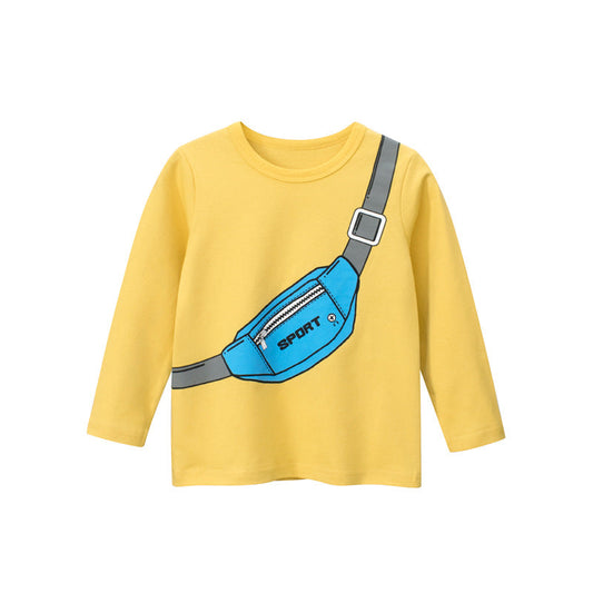 Baby Boy Cool Print Pattern Solid Color Soft Cotton Shirt