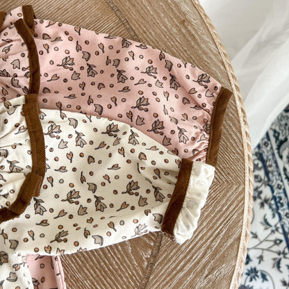 Baby Girl 1pcs Flower Pattern Bow Mesh Patches Design Bodysuit