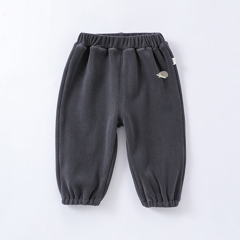 Infant Baby Kids Boys And Girls 4-Colors Orlon Fleece Winter Pants
