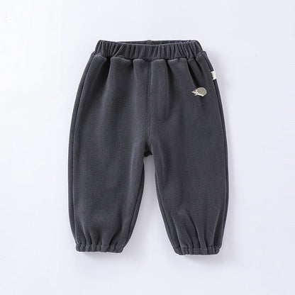 Infant Baby Kids Boys And Girls 4-Colors Orlon Fleece Winter Pants