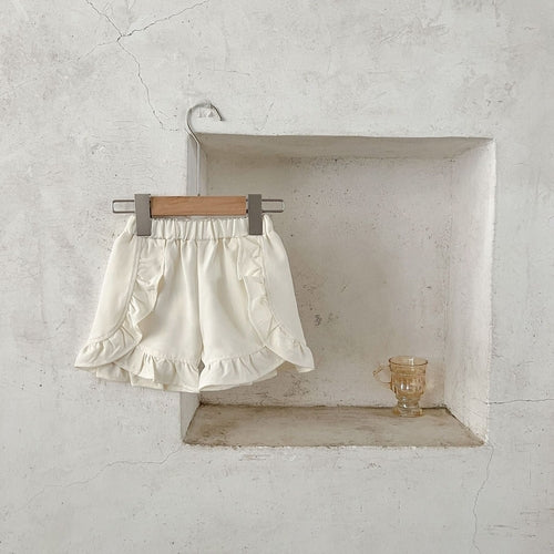Baby Girl White Blouses With Denim Shorts Sets