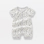 Baby Print Pattern Thin Style Short Sleeves Rompers