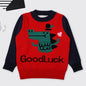 Baby Boy Cartoon Dinosaur Graphic ColorBlock Sleeves Design Fashion