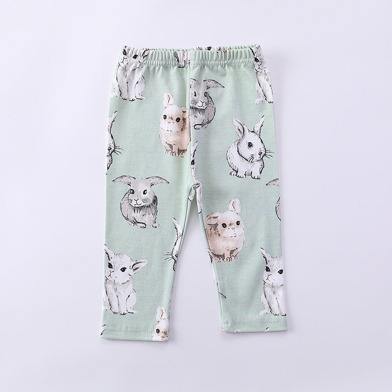 Print Pattern Hoodie & Pants Sets Outfits