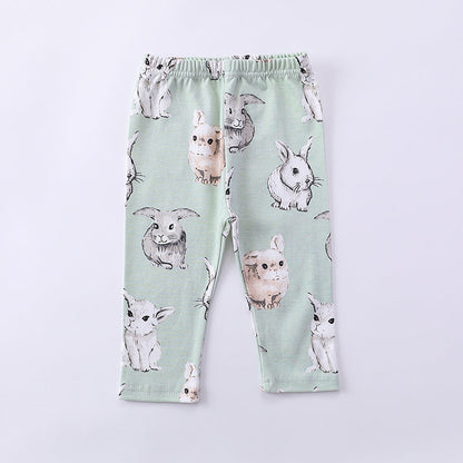 Print Pattern Hoodie & Pants Sets Outfits