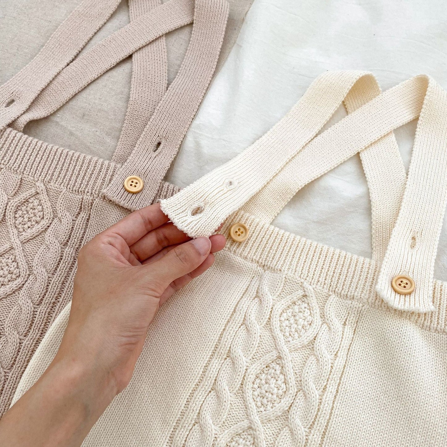 Autumn Solid Color Knitted Overalls Quality