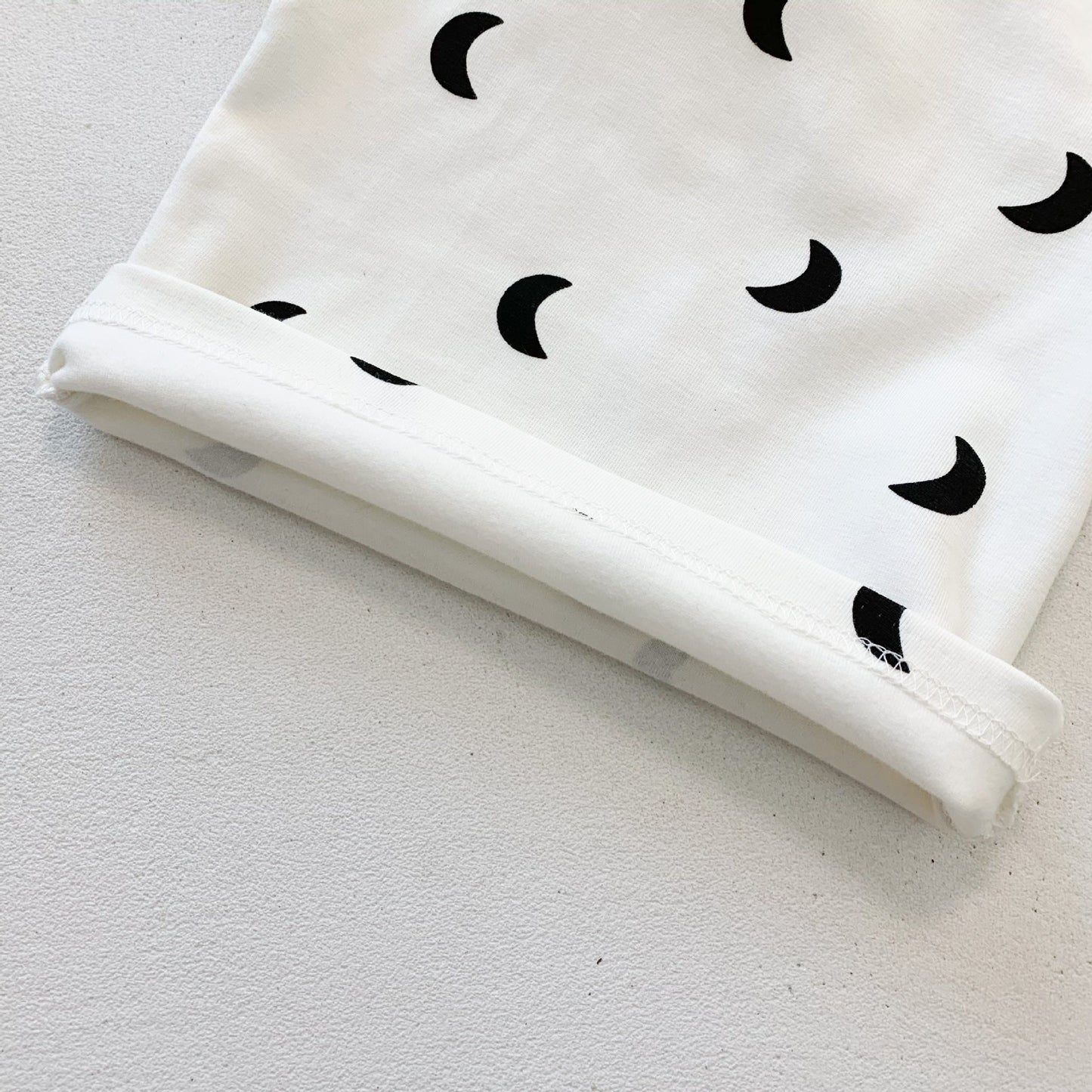 Baby Girls Moon Print Stylish Top Combo Long Pants In Sets