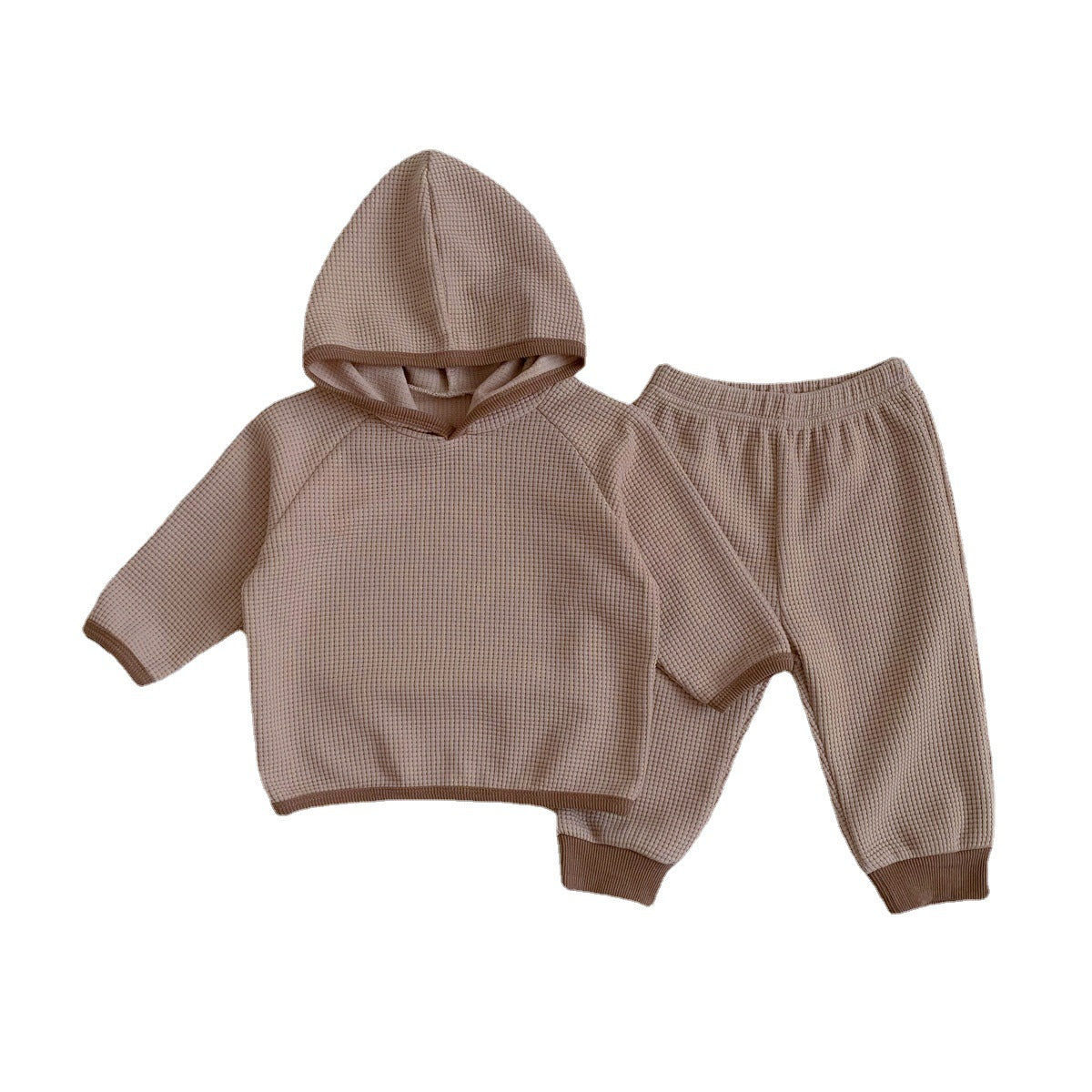 Autumn Waffle Knitted Fabric 2 Pieces Sets