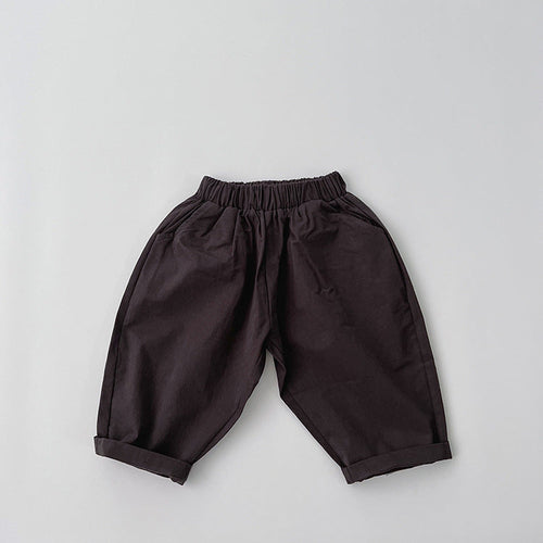 Baby Simply Style Solid Color Loose Spring Pants