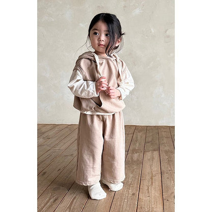 Baby Denim Single Breasted Design Sleveless Coat