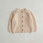 Autumn Round Neck Single Breasted Knitted Cardigan