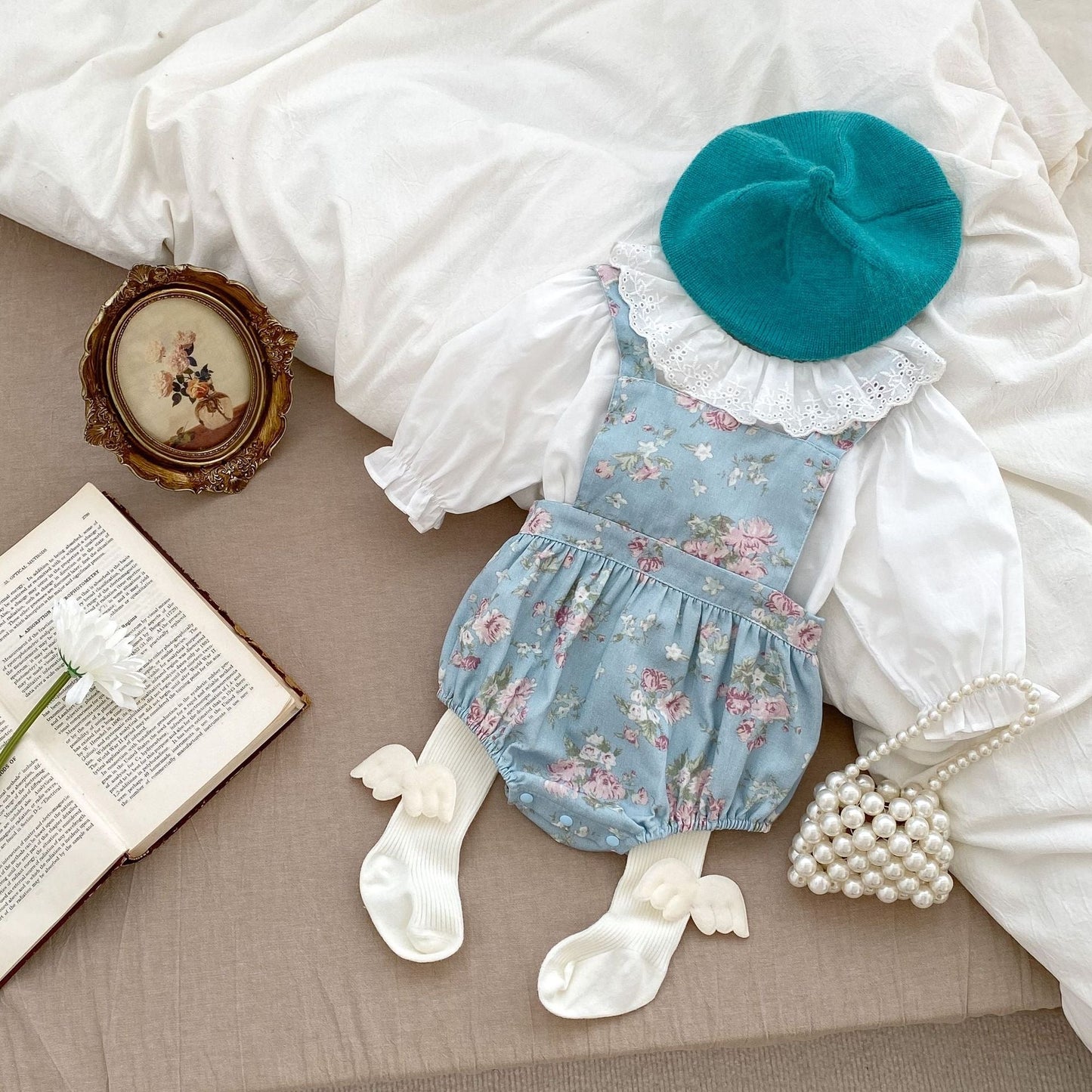 Fashion Blouse With Ditsy Flower Dress Clothing Sets