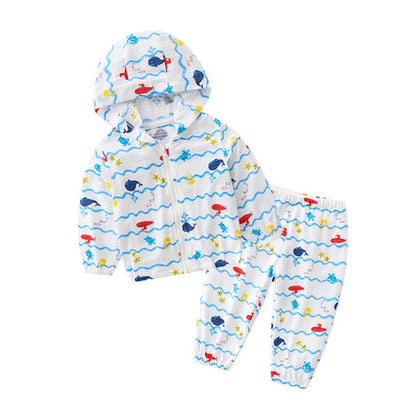 Baby Animal & Fruit & Flower Pattern Sunshade Breathable Coat With