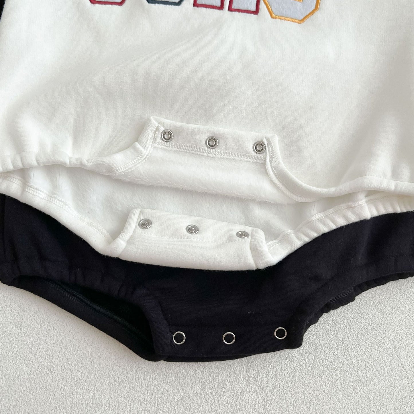 Baby Slogan Pattern Long Sleeve Soft Cotton Thickened Bodysuit
