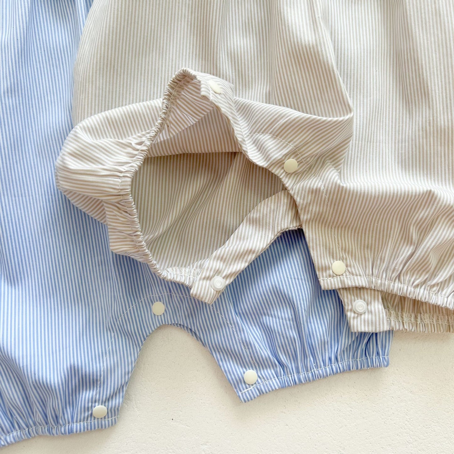 Baby Girls Sleeveless Stripped Romper
