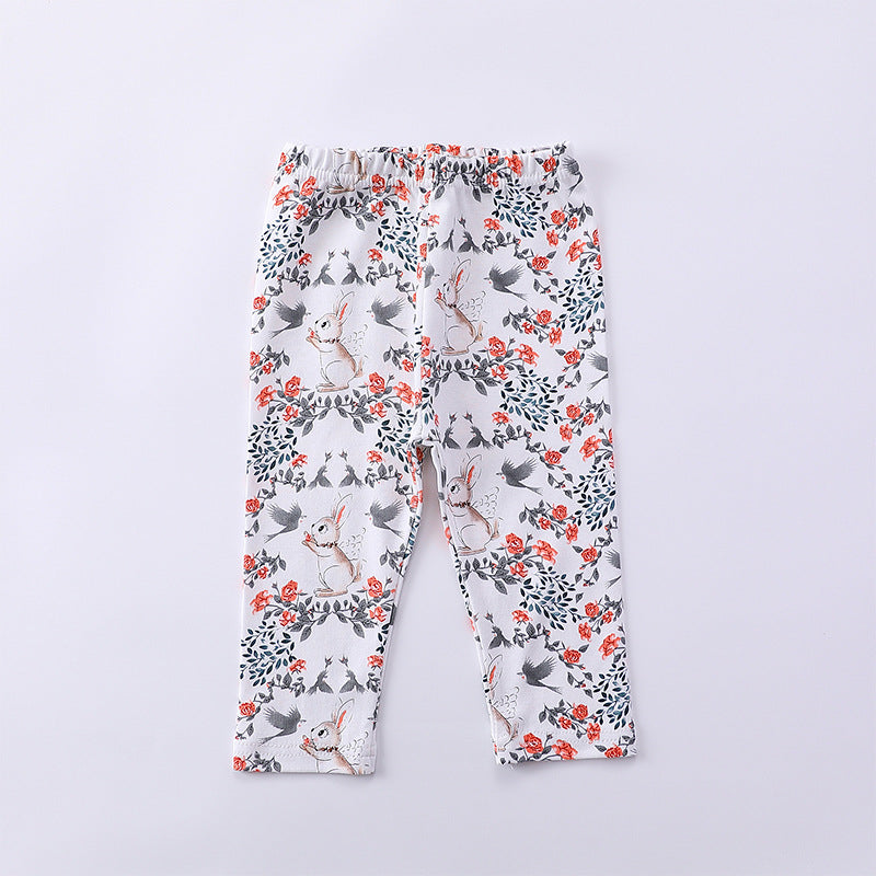 Print Pattern Hoodie & Pants Sets Outfits