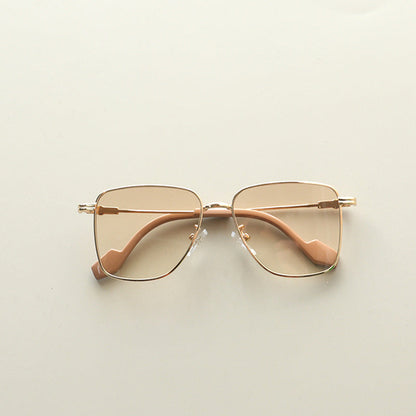 Baby Kids Square Frame Metal Sun Protection Sunglasses