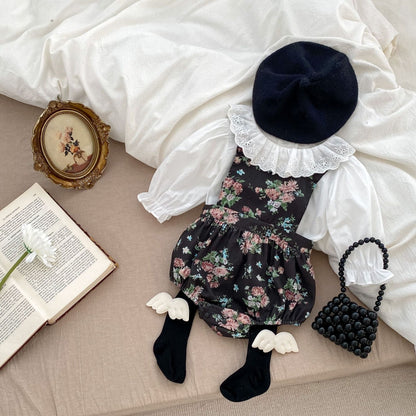 Fashion Blouse With Ditsy Flower Dress Clothing Sets