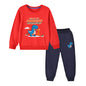 Baby Boy Cartoon Dinosaur Print Pattern Hoodie Combo Trousers Cotton 1