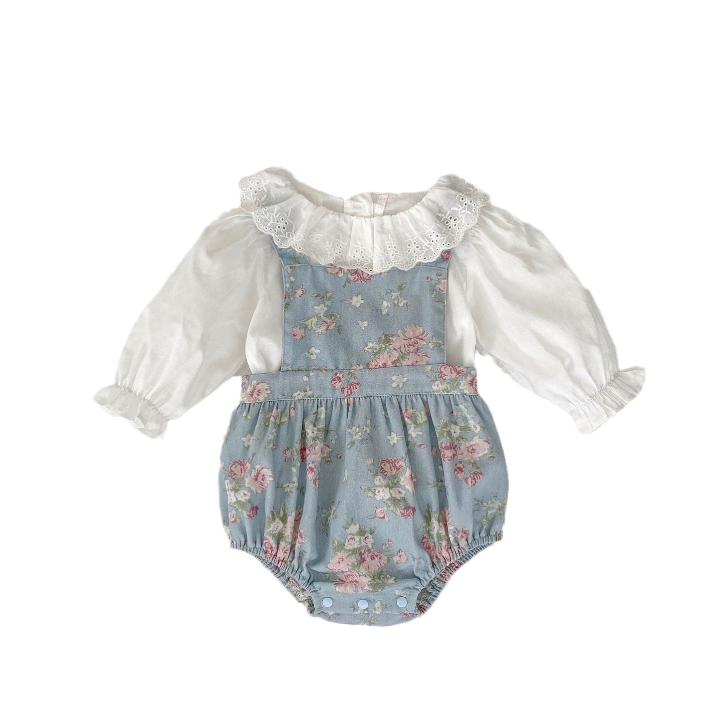 Fashion Blouse With Ditsy Flower Dress Clothing Sets